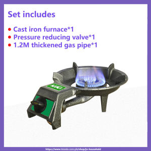 Heavy Duty Gas Stove Single Burner Cast Iron Low Pressure Auto Ignition Kitchen Household Instant Pot Gas Stove