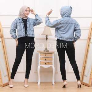 Jaket Jeans Cewek Kekinian Jumbo Jacket Jeans Denim Remaja Oversize