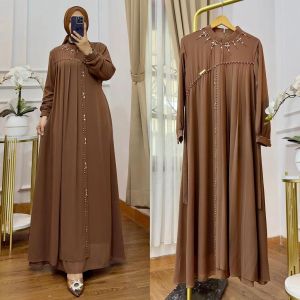 Hanifah Dress Ceruty Apk Payet Gamis Wanita Terbaru 2024 Viral Dress Kondangan Wanita Muslim Elegan