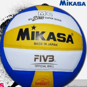 Bola volly mikasa empuk murah bonus pompa bola volley pres size5