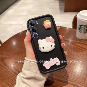 Hot Casing VIVO Y19s Pro VIVOY19s Pro VIVOY19sPro New Cute Cartoon Fashion 3D Hello Kitty Phone Case Anti-drop Shockproof Creative Soft Back Cover 2025