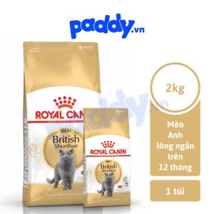 Hạt Cho Mèo Anh Lông Ngắn Trưởng Thành Royal Canin British Shorthair Adult