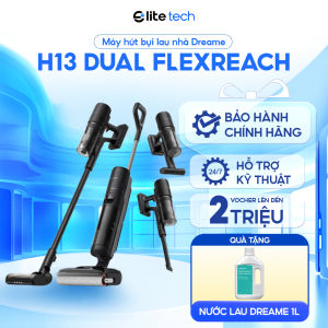 Máy Hút Bụi Lau Nhà Cầm Tay Dreame H13 Dual FlexReach | Hút Khô Ướt 23.000Pa 6 Trong 1 Ngả Phẳng