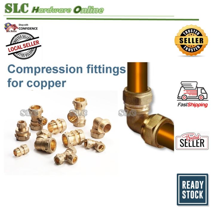 15mm 22mm Copper (Brass) Compression Fittings for Copper / Stainless