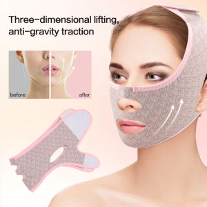 3 cái Đai làm thon mặt hình chữ V làm đẹp da mặt mặt nạ cằm đôi khắc Miếng Bịt Mắt Ngủ điêu khắc chống chảy xệ Băng nâng nếp gấp nếp nhăn má đàn hồi