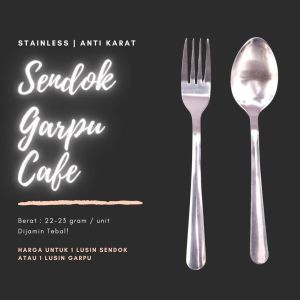 1 LUSIN SENDOK / GARPU CAFE Stainless | Sendok / Garpu Makan