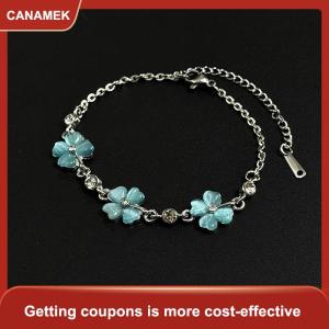 【CANAMEK】 Cổ Điển Bốn Lá Clover Vòng Đeo Tay Cho Phụ Nữ Thời Trang Tốt Đồ Trang Sức Wedding Party Quà Tặng