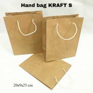 SOS Hang Bag Kertas Kraft Polos S/Goodie Bag/Tas Tenteng