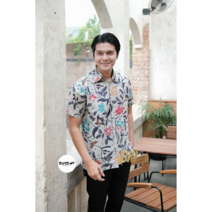 Teratai Series Blouse Kemeja Pakaian Batik Couple Seragam Modern Atasan Baju Kerja Kantor Wanita