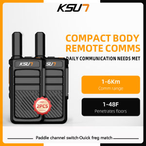 KSUN 2PCS Walkie Talkie X12 5W Power Two Way Radio 16CH 3000mAh TYPE-C