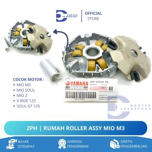 2PH RUMAH ROLLER ASSY SET KOMPLIT MIO M3 / MIO SOUL Z / X RIDE 125 SOUL GT 125 / ROLER / KIRIAN CVT