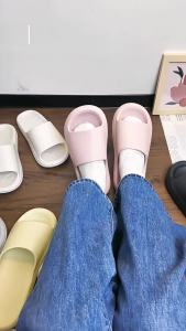 [Free Shipping] WomenS Summer New CoupleS EVA Sandals MenS Thick-Soled Home Indoor Bathroom Non-Slip Slippers