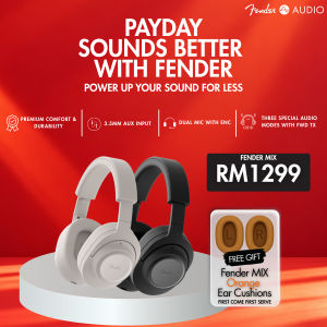 Fender MIX Wired And Wireless Bluetooth Headphones 50 hours of battery life I Bluetooth 5.3 I Dual-mic with ENC