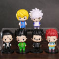 HUNTER×HUNTER Gon Freecss killuo Zoldyck Kurapika Leorio hisoka Chrollo luciffer figures PVC collect doll surprise gift 6 pcsset. 