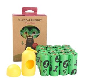 (HCM)(Hàng Amazon) Hộp 16 cuộn hộp 18 cuộn túi vệ sinh hốt phân chó mèo hương thơm lavender - Tặng kèm hộp rút