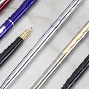 6 miếng Bút bi kim loại văn phòng bút ký mịn để viết dấu hiệu của khách trong bút cho khách sạn tiếp nhận