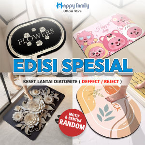 (HF) Keset Diatomite Bundar Terbaru Lentur Serap Air / Keset Kamar Mandi Anti Slip Cepat Kering