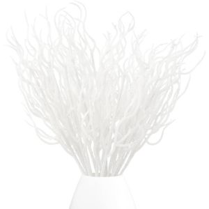 1PC Glitter Christmas Tree Pick Curly Tall Tree Filler Branches Christmas Tree Sprigs and Twigs Decorations for Vase Christmas Tree Xmas Gift Wedding Decoration