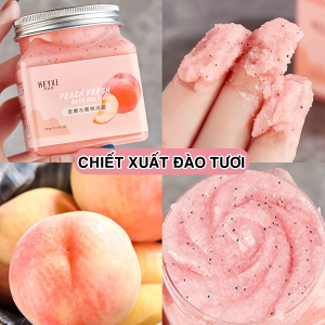 Muối Tắm Tẩy Tế Bào Da Chết Trái Cây HEYXI Hủ 350g – Loại Bỏ Da Chết Làm Sạch Sâu Lỗ Chân Lông Giảm Mụn Lưng Dưỡng Sáng Da