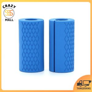 1pc Pegangan Dumbell Silikon Hand Grip Anti Slip Kuat Cocok Untuk Barbel Alat Fitness