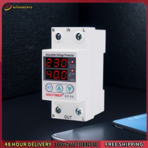Winnereco SVP-916 Automatic Recovery Circuit Breaker Current Protector Adjustable Voltage Surge Protector Relay Din Rail Single-Phase