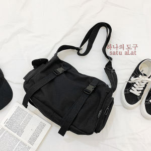 SATU ALAT  Tas Selempang ACADEMY 100% Canvas Premium Tebal Tas Kanvas