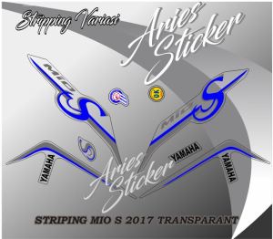 STRIPING STIKER LIS MIO S 2017 TRANSPARNT CUSTOM PRINTING