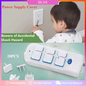 20 Pcs Protection Socket Plug Protector Child Safety Baby Electric Shock Protection Power Supply Cover Anti-Electric
