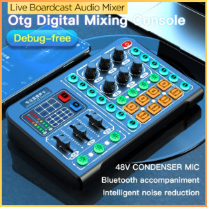 COD KIRIM CEPAT Crust Pro Soundcard External Live Boardcast Audio Mixer Bluetooth M6/ Mixer audio mini amplifier 2 chanel 4 chanel efek suara ashley yamaha karaoke soundcraft bekas murah cuci gudang/ Soundcard v8 full paket lengkap f999 pro taff