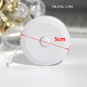 Thước dây cuộn mini thu rút tự động dài 1.5 mét đo chỉ số cơ thể eo bụng tiện lợi MM