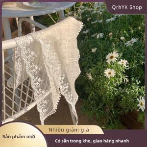 Hàng có sẵn✨ Phong Cách Pháp Ren Hoa Mô Hình Tam Giác Khăn Headband Lolita Khăn Lụa Mũ Khăn Turban Phụ Kiện Tóc Thời Trang Của Phụ Nữ