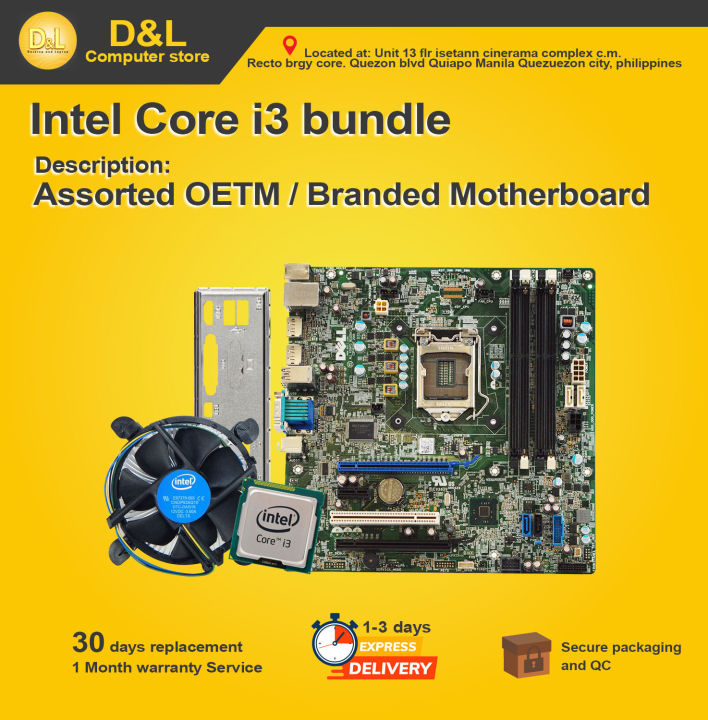Gaming Bundle Package Intel i3 1st / 8th Gen(motherboard/Heatsink fan ...