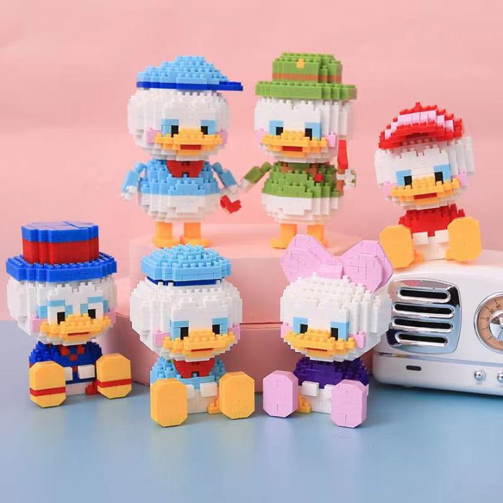 Bộ Đồ Chơi Xếp thư giản cho bé Hình Lego Mini Hình Vịt Donald Dành Cho ...