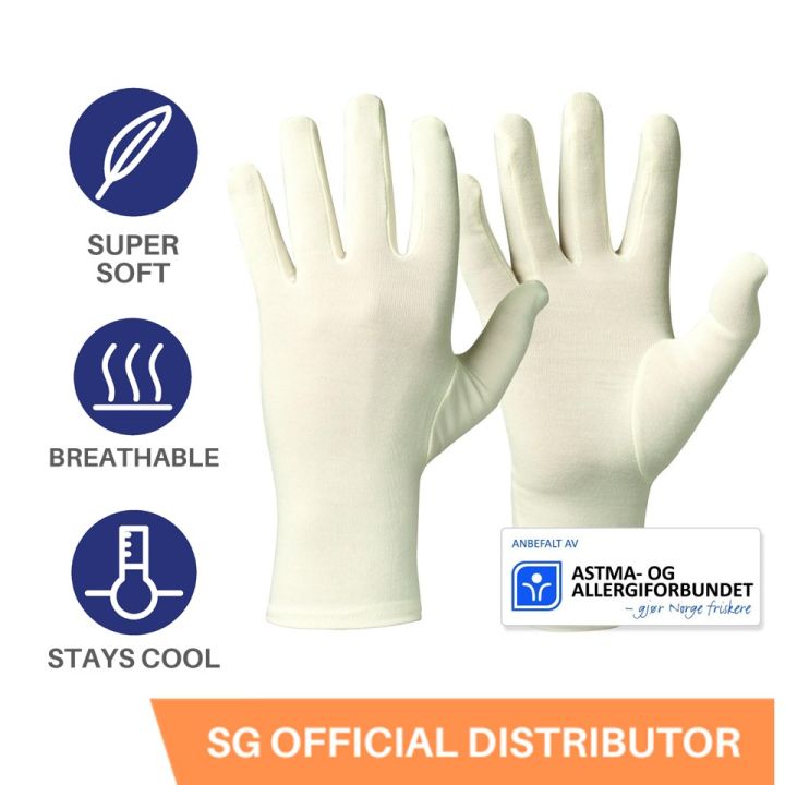 Comfortable Reusable Adult Bamboo Glove for Eczema, Dry, Sensitive