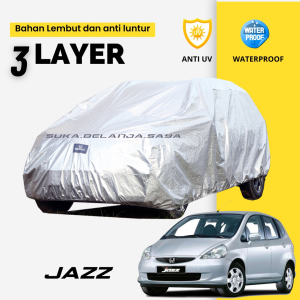 3 LAYER OUTDOOR PREMIUM Body Cover Mobil JAZZ Sarung Mobil jazz lama jazz idsi jazz ge8 jazz gd3 jazz gk5 jazz rs all new jazz brio rs brio satya brio lama brio urbanite all new brio new brio 2023 brio 2024 agya ayla all new agya 2023 agya 2024 ayla 2023
