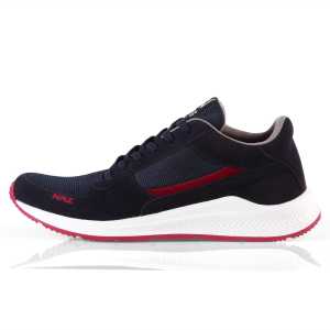 NAZ GARVIN - Sepatu Sneakers Running Pria Kasual Santai Putih Navy Sepatu Jogging Pria 100% LOKAL