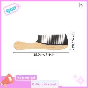gou Natural Bamboo Wooden Tail Hair Combs Anti-Static Hairs Care Healthy Massage Close-Tooth Comb For Women