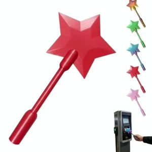 3D Printed 14 Inch Fairy Magic Wand Card Holder – Tap To Pay Contactless Credit Debit Card Wand Novelty Gadget Gift – For Raves Parties Daily Use