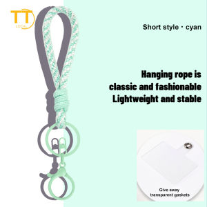 Tri-Town Phone Strap Keychain Colorful Braided Mobile Phone Strap for DIY festival gift Keychain Phone Lanyard