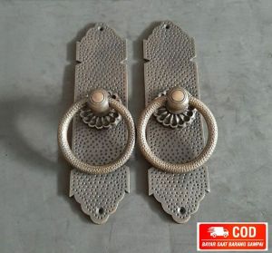 TERMURAH Handle Pintu / Gagang Pintu Rumah Gebyok Kuningan Antik Motif Titik 169