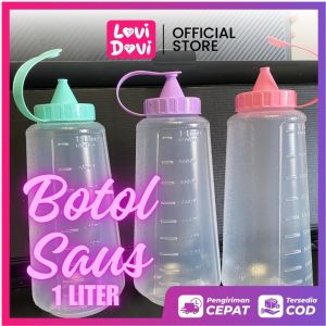 Botol Kecap Plastik Tebal  Food Grade 1 Liter / Botol Refill BPA Free Serbaguna 1000ML