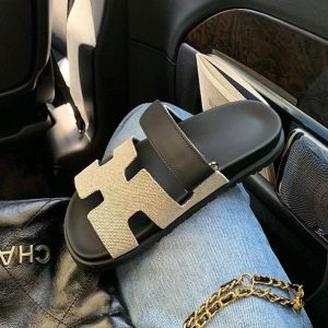 Free Shipping 2026 Summer New WomenS Slippers Plus Size Versatile Thick-Soled One-Strap Casual Sandals With Velcro Closure