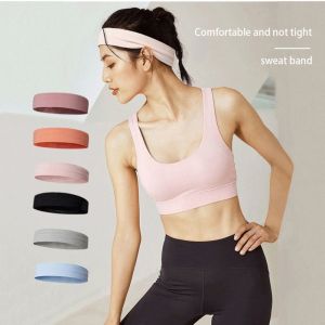 SUNYMEI แฟชั่นสำหรับผู้หญิง ดูดซับเหงื่อ ยืดได้ยืดหยุ่น ที่คาดผมไร้ตะเข็บ ระบายอากาศได้ระบายอากาศ กีฬา headwrap Sweatband แข็ง ที่คาดผมสี แถบคาดศีรษะกีฬา วงผมโยคะ