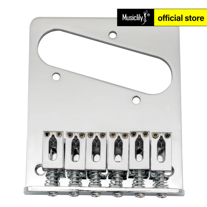 thumbnail image 2 of Fender 3-Saddle American Vintage Telecaster Bridge Assembly With Brass Saddles Chrome 2 of 11