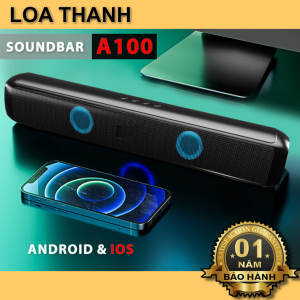 Loa PC Laptop Tivi Không Dây - Soundbar A100 - Bluetooth 5.0 - Âm Thanh Vòm 6D Loa Kép Bass Đầy