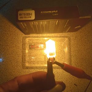 Lampu Sein T10 5W Senja Plat Spion Mobil Motor Universal Super Terang 6 Titik LED GS2 LUMINOSLED