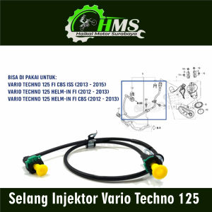 Selang Injektor Vario Techno 125 - Kabel Cable Injeksi Penghubung Vacuum Bensin Honda Vario 125 KZR