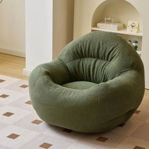 Lazy sofa Couch Lounge Mute Chair Armchair Small Pumpkin chair Living Room Bedroom Bean Bag Cover With Filling