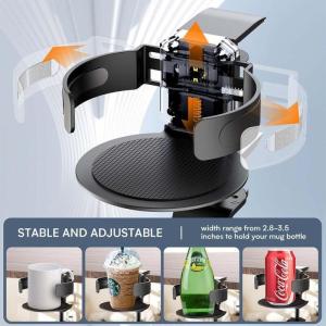 Desk Cup Holder 2 in 1 Desk Cup Holder with Headphone Hanger Easy to Install Sturdy Durable