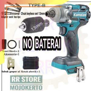 New!! TERBARU KAMOLEE IMPACT DTW285 520N.m BATERAI 18v 6Ah/5Ah ( BISA COD )